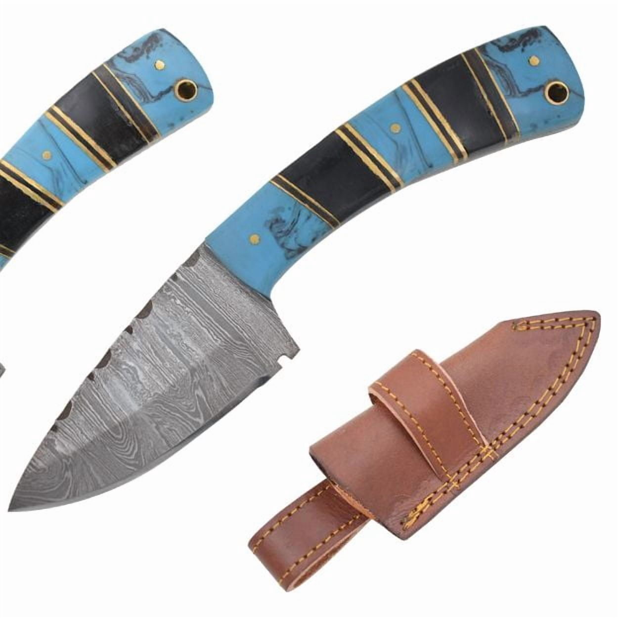 Old Ram Handmade Damascus Hunting Skinning Knife