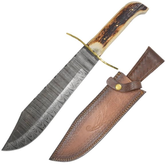 Old Ram - Handmade Full Tang Damascus Bowie Knife