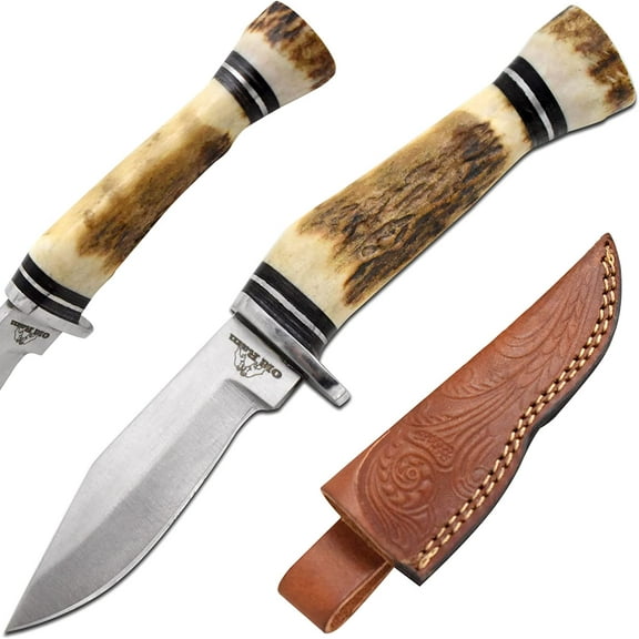 Old Ram Handmade Mini Stag Skinner Knife Comes With Sheath