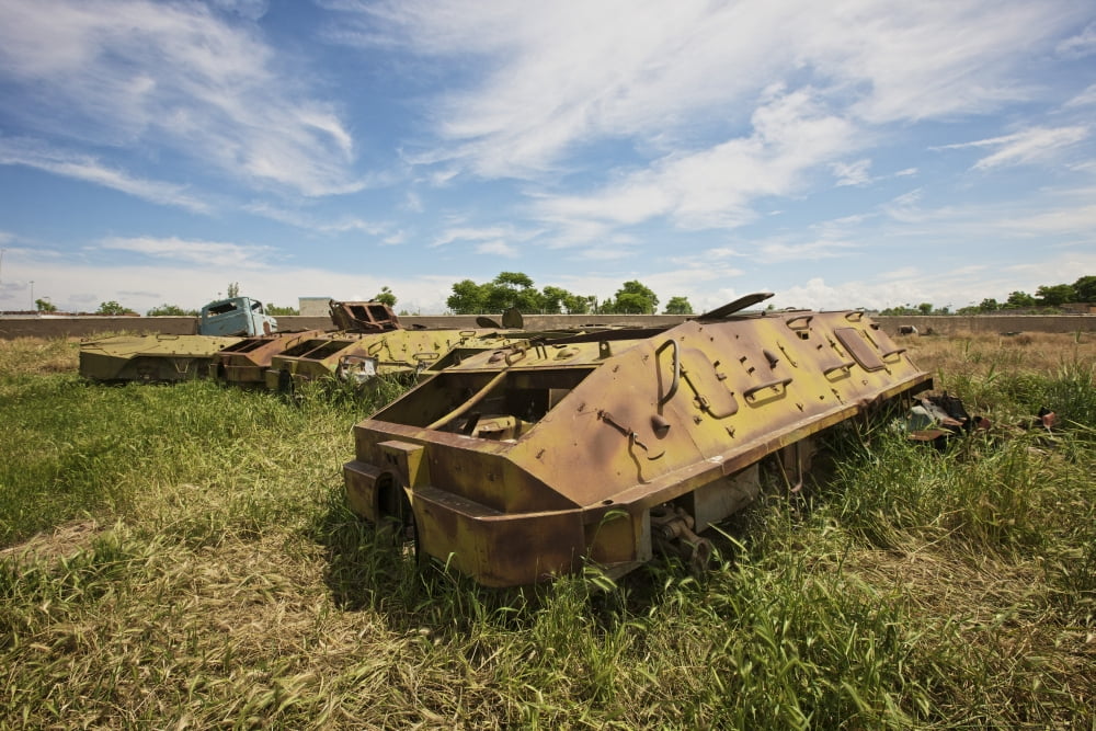 Old Russian BTR-60 armored personnel carrier Canvas Art - Terry MooreStocktrek Images (35 x 24)