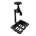 thumbnail image 1 of Old Rusty Garden Faucet Spigot Handle Soap Dish New Farmhouse Kitchen/Bath Decor, 1 of 3