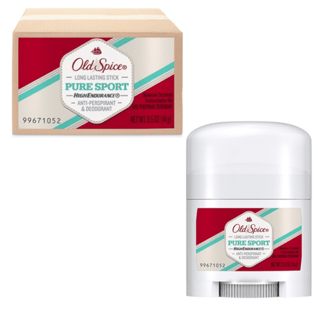 Old SPICE High Endurance Anti-Perspirant & Deodorant, Pure Sport 48 Hour Sweat and Odor Protection, 0.5 Oz Stick (Pack Of 24 BOXED)