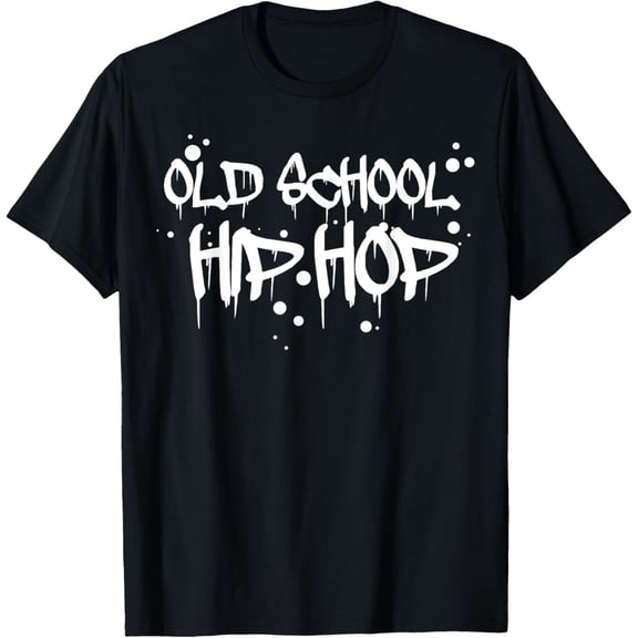 Old School 90's Hip Hop Music Graffiti T-Shirt men and women can wear, black, white, gifts