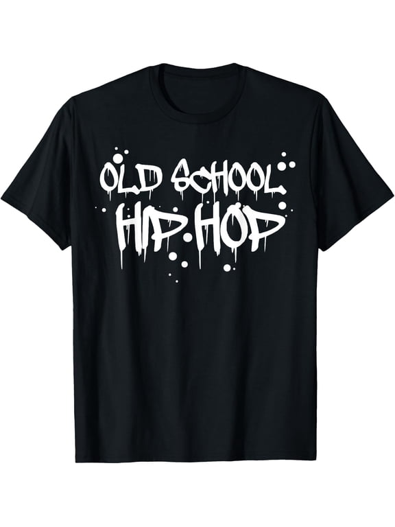 Old School 90's Hip Hop Music Graffiti T-Shirt men and women can wear, black, white, gifts