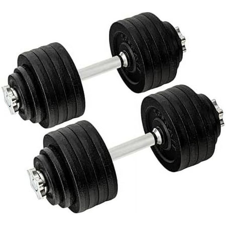 Old School Adjustable Dumbbell Set with Weight Plates, Star Lock Collars/Connector, 40lbs to 200lbs Adjustable Weight Plates Set