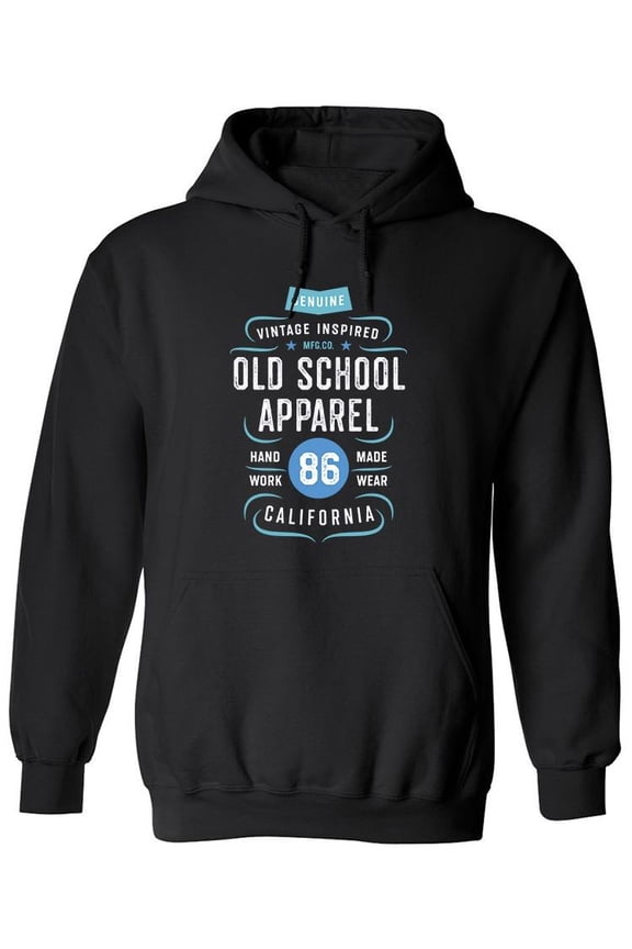 Old School Apparel . Hoodie Men -Image by Shutterstock, Male Medium