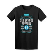 Old School Apparel Slogan T-Shirt Men -Image by Shutterstock, Male Small