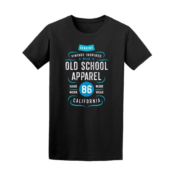 Old School Apparel Slogan T-Shirt Men -Image by Shutterstock, Male x-Large