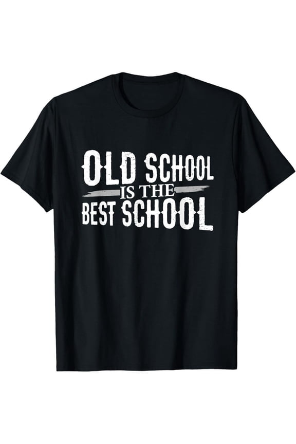 Old School Best School Vintage Graphic T Shirt for Men
