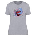 thumbnail image 1 of Old School Bird And Heart Tattoo T-Shirt Women -Image by Shutterstock, Female XX-Large, 1 of 2