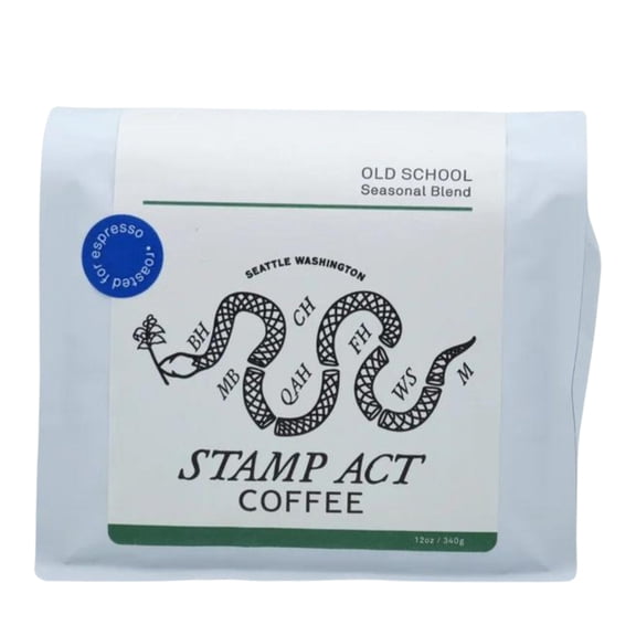 Old School Blend - Roasted by Stamp Act - Whole Bean Coffee - 12oz Bag