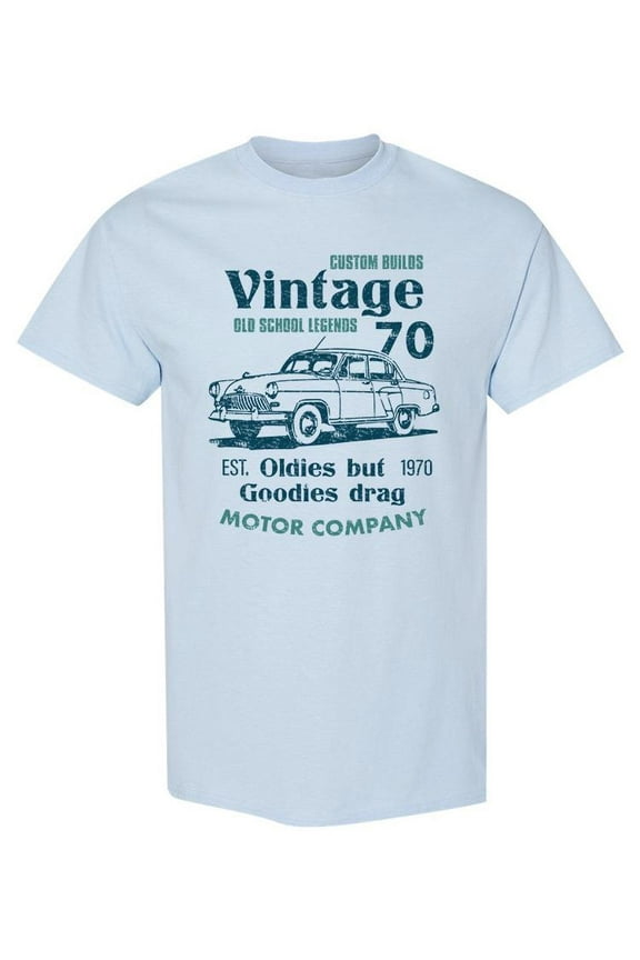 Old School Car T-Shirt Men -SPIdeals Designs, Male Large