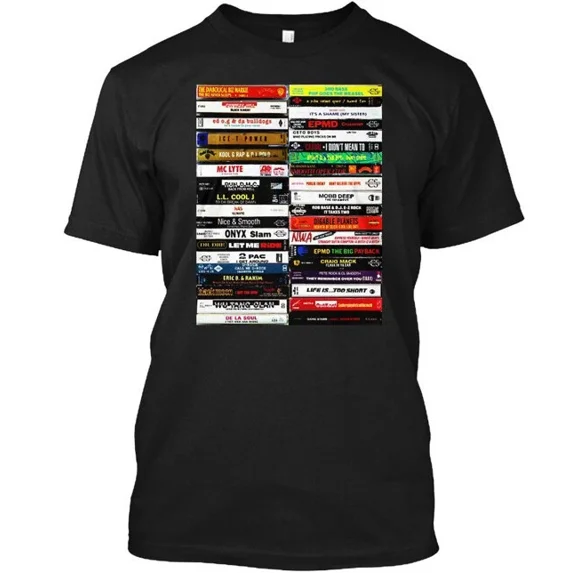 Old School Cassette Tapes T-Shirt Made in the USA Size S to 5XL