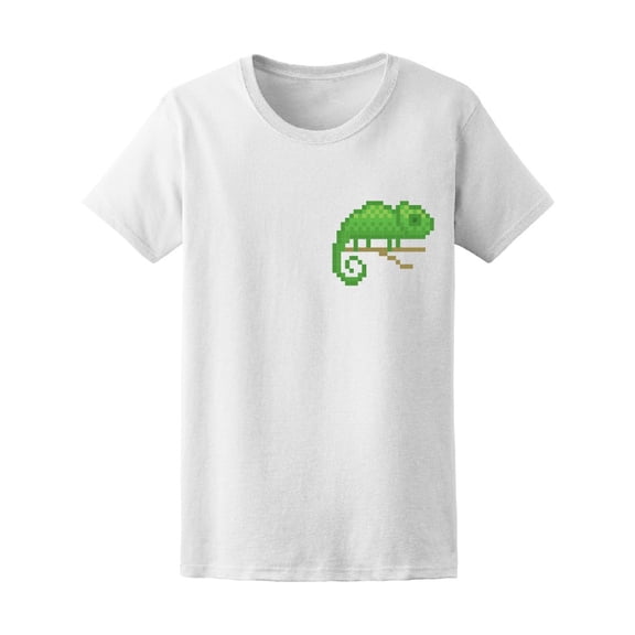Old School Chameleon Pixel Art T-Shirt Men -Image by Shutterstock, Male Small
