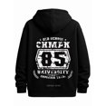 thumbnail image 1 of Old School Champ hoodies & sweatshirt men's sweatshirts black Soft & Comfortable Comfy Loose Drawstring Trendy Hooded Pullover Everyday Styling elegant Casual Unisex hoodie, 1 of 7