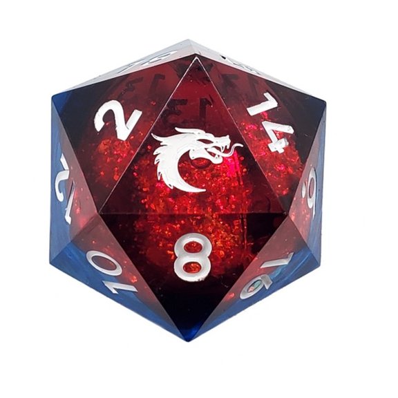 Old School Dice & Accessories 35mm d20 - Space Nebula Fury New