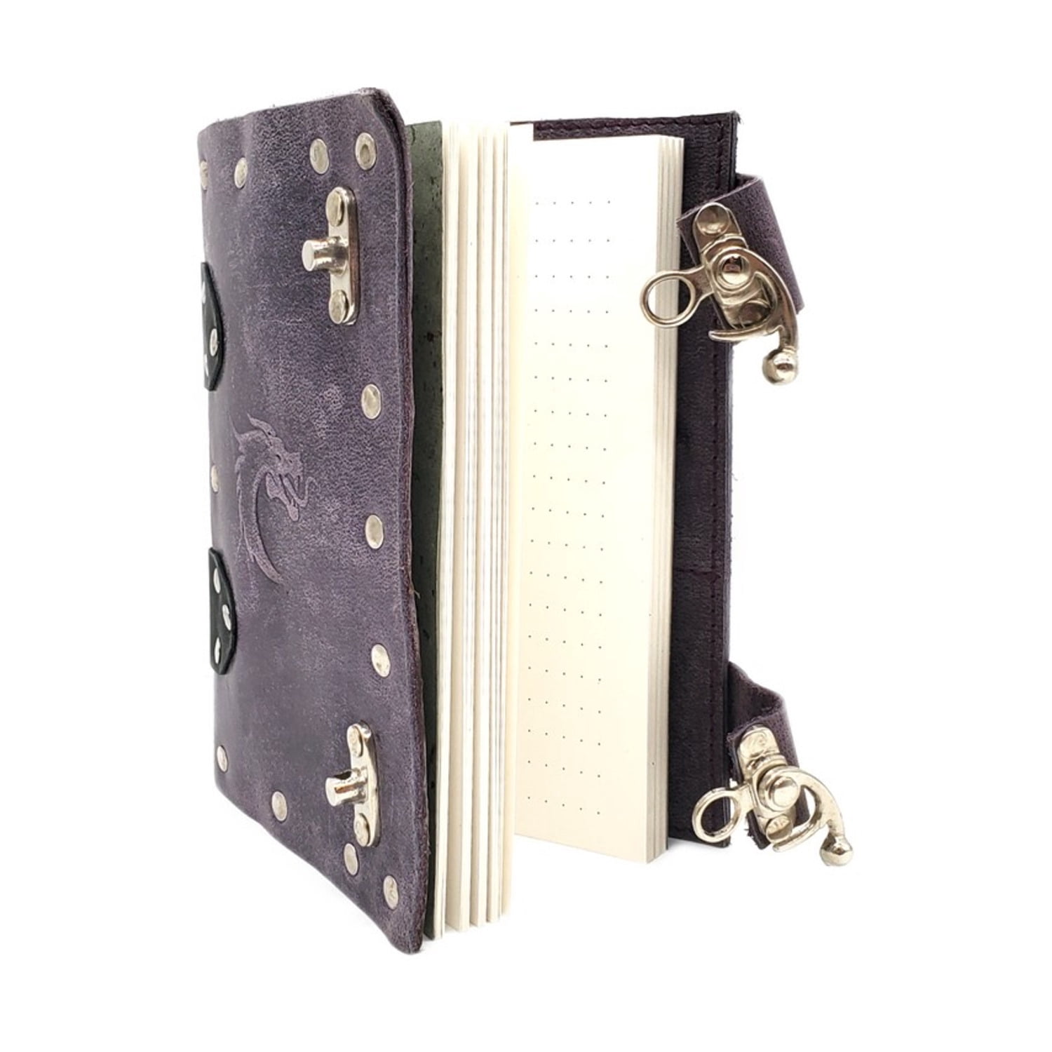 Old School Dice & Accessories Adventure Journal - 7x5 Purple Leather New
