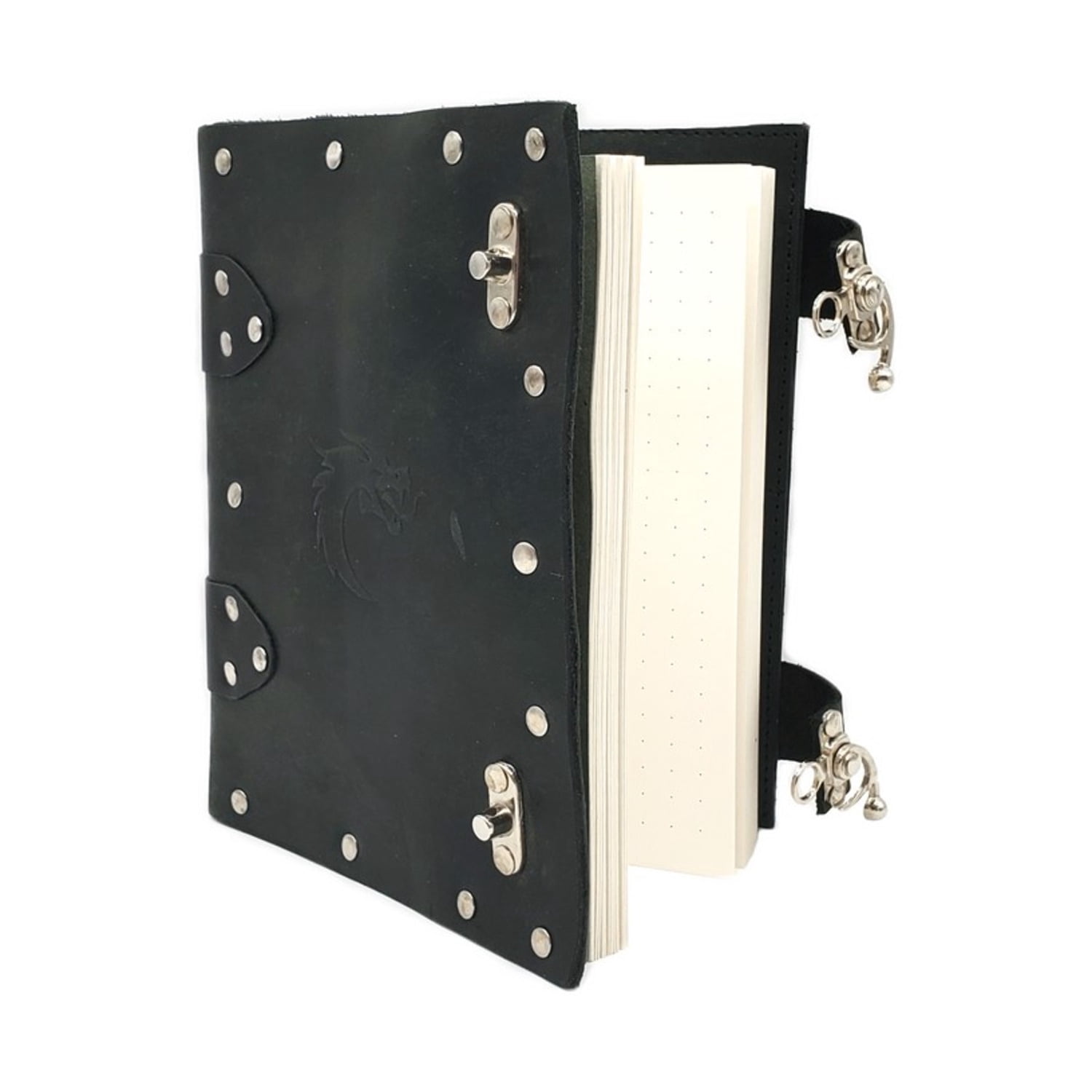 Old School Dice & Accessories Adventure Journal - 8x6 Black Leather New