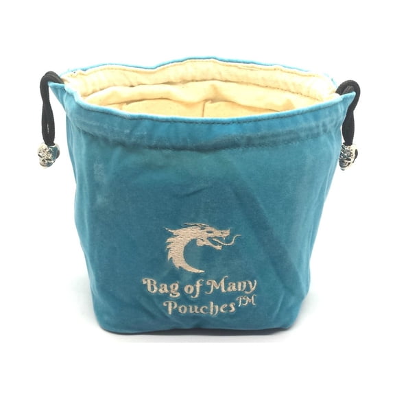 Old School Dice & Accessories Bag of Many Pouches - Teal New