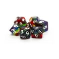 thumbnail image 1 of Old School Dice & Accessories Poly Set Translucent Rainbow w/White (7) New, 1 of 2