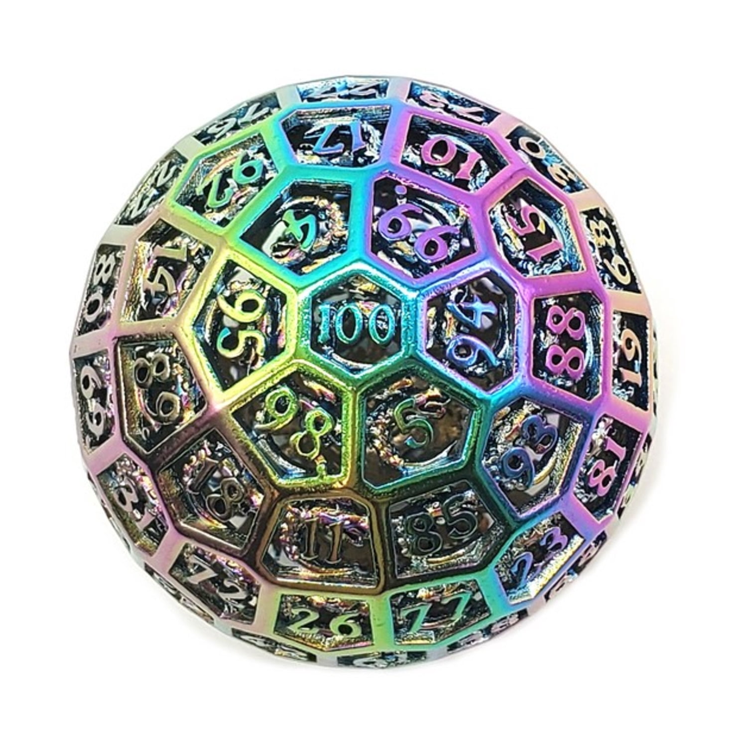 Old School Dice & Accessories d100 50mm - Dragon's Head, Spectral New