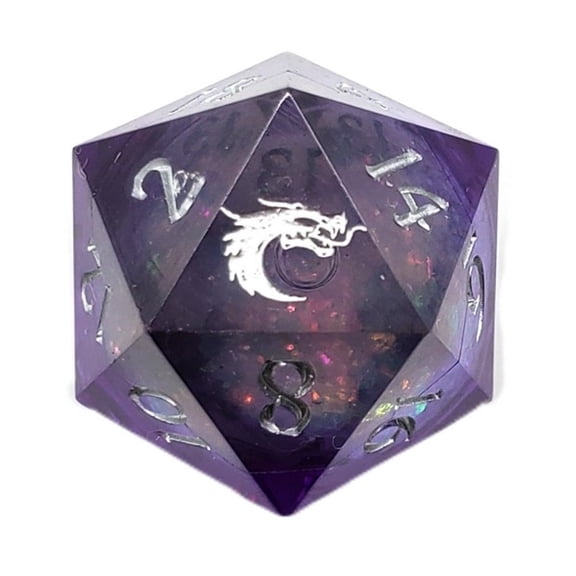 Old School Dice & Accessories d20 - Dark Cosmos Fury New