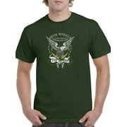 Old School Eagle Badge T-Shirt Men -Image by Shutterstock, Male XX-Large
