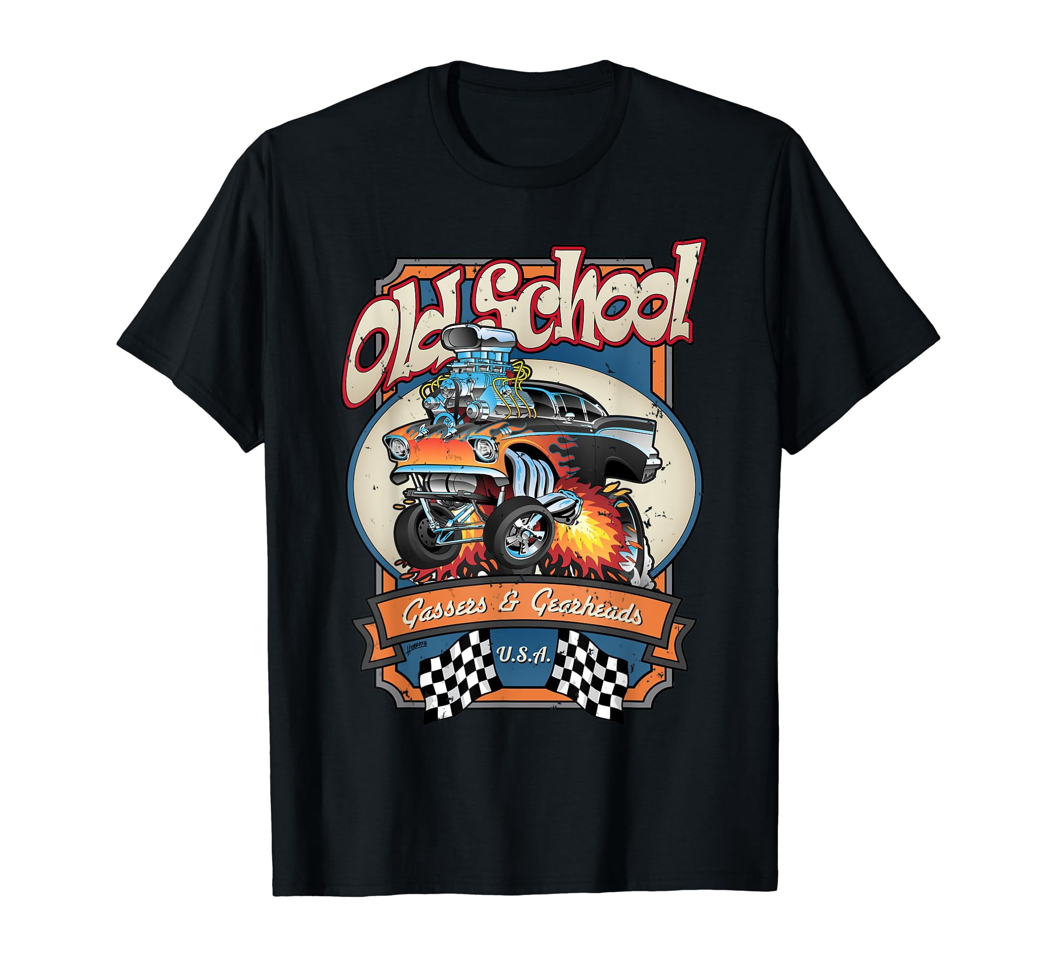 T-shirt Vintage Frankenstein Muscle Car - Taille Medium - 100% Coton - Occasion Bon état