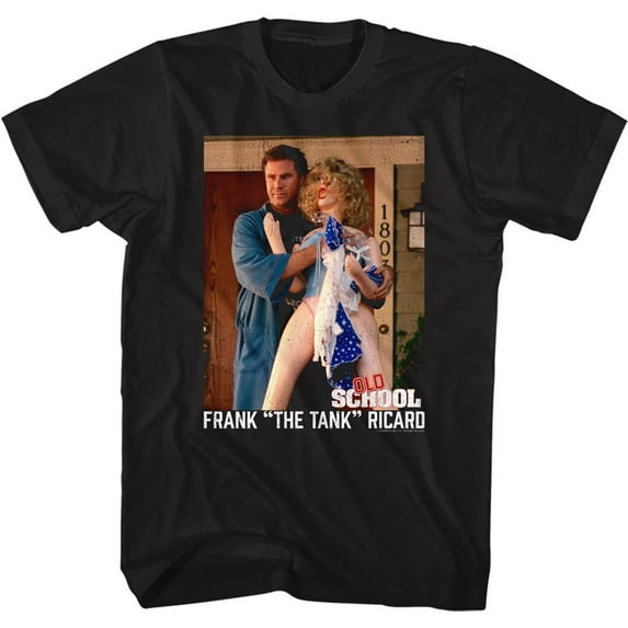 Old School Frank and Doll Black Adult T-Shirt