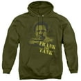 thumbnail image 1 of Old School Frank The Tank Adult Pullover Hoodie Sweatshirt Military Green, 1 of 1
