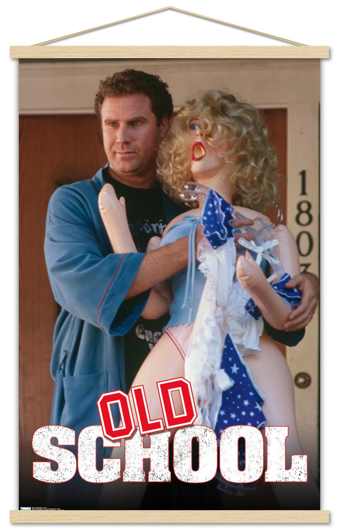 Old School - Frank Wall Poster with Wooden Magnetic Frame, 22.375" x 34"