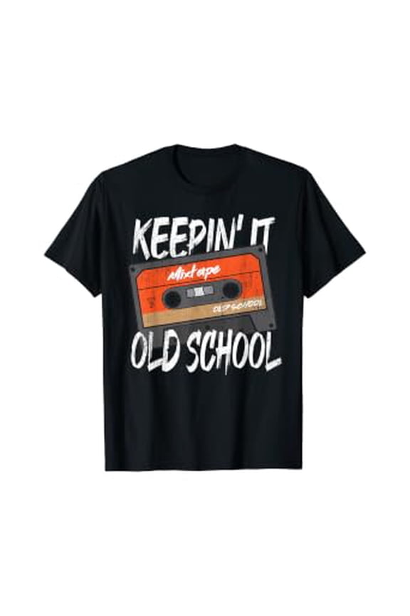Old School Hip Hop 80S 90S Vintage Mixtape Cassette Tape T-Shirt