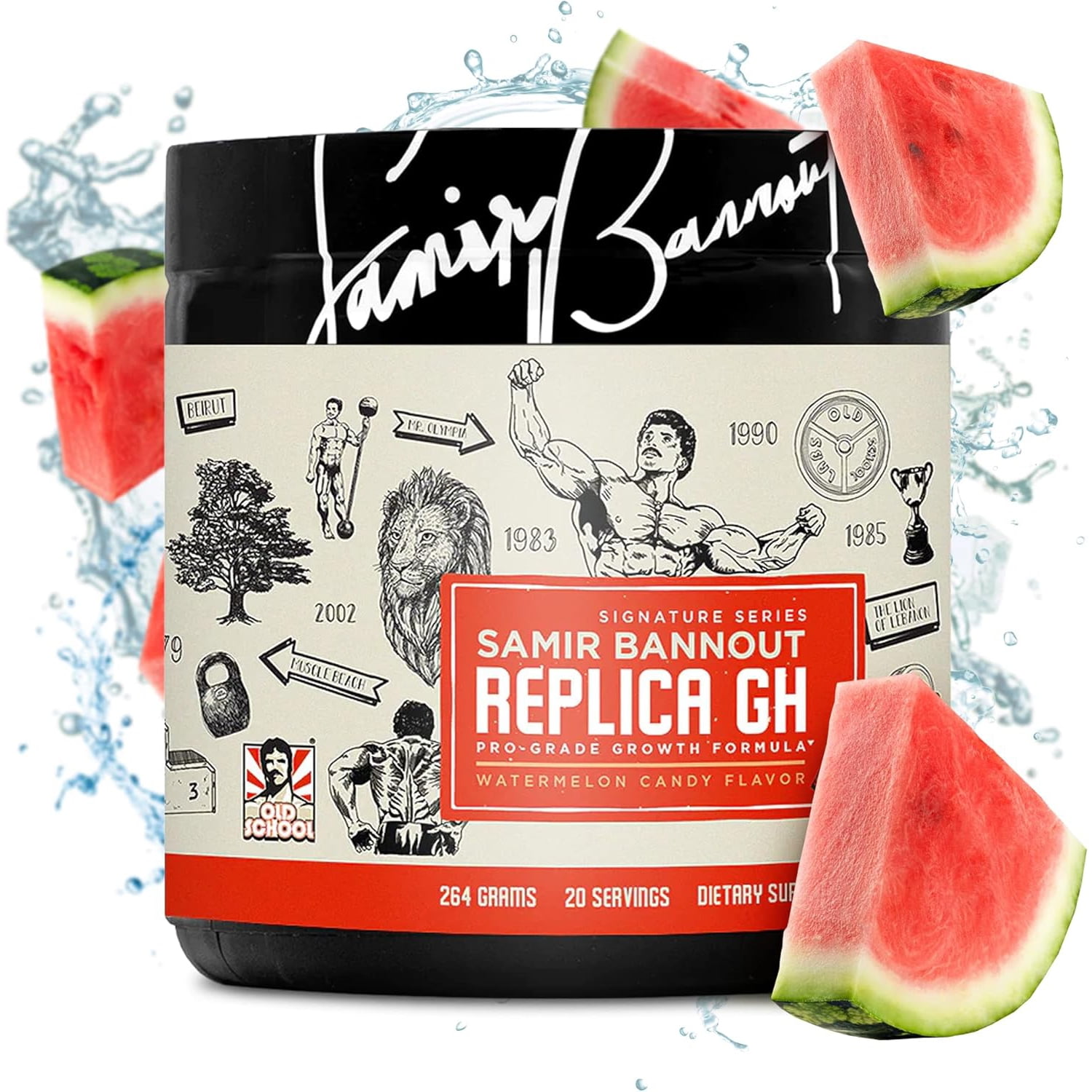 Replica Gh – Muscle Building GH Boosting Powder – Hormone Optimizer & Muscle Growth Dietary Supplement – Exclusive OSL Mr. Olympia Samir Bannout Collaboration – Watermelon Candy Flavor – 20 Servings
