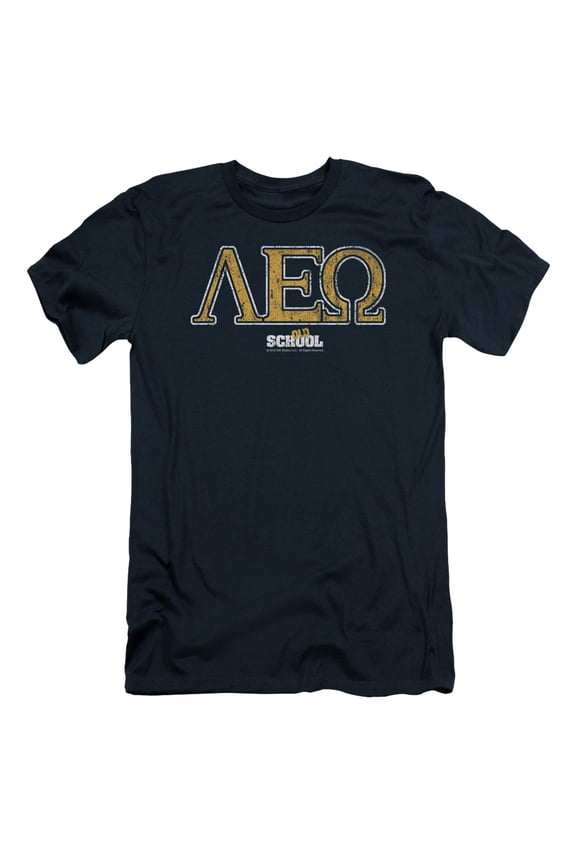 Old School Leo Adult 30/1 T-Shirt Navy