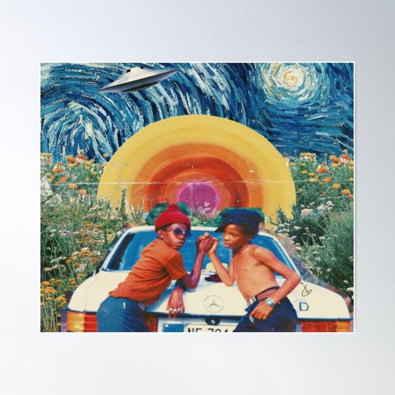 Old School Memories Poster Wall Art, Modern Wall Decor For Living Room Bedroom, 12x18 UNFRAMED