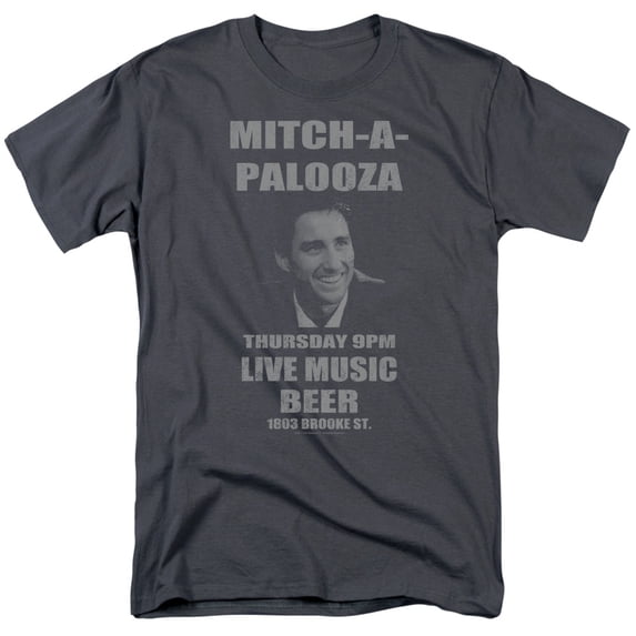 Old School T-Shirt Mitchapalooza Unisex Graphic Tee For Men & Women Charcoal