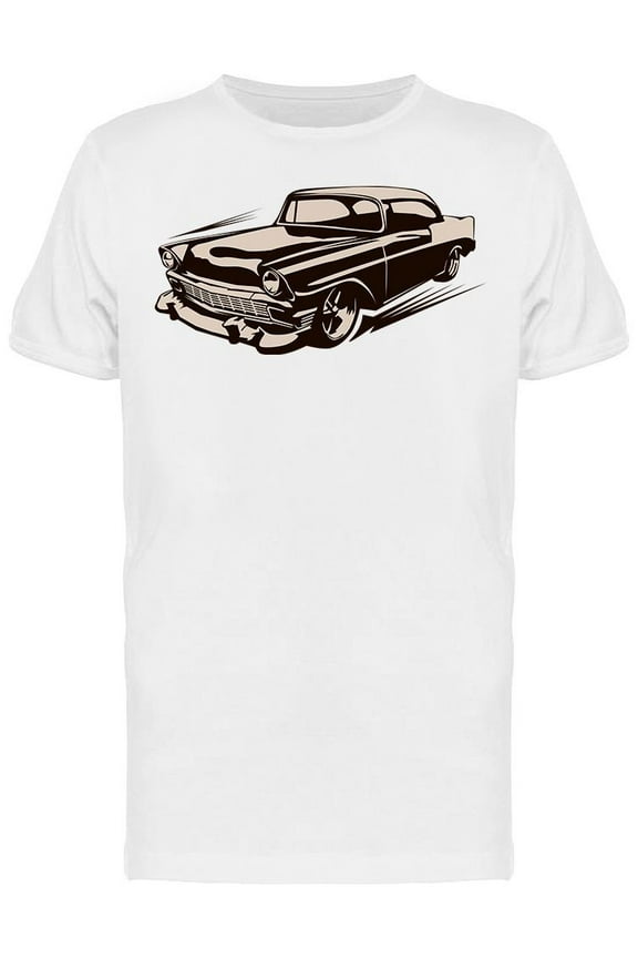 Old School Muscle Car Design T-Shirt Men -Image by Shutterstock, Male Medium