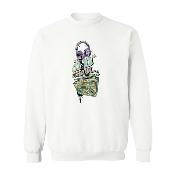 Old School Music Design  Sweatshirt Men -Image by Shutterstock, Male Large