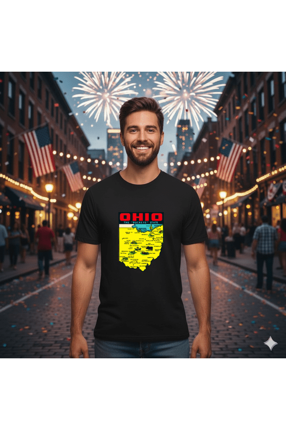 Old School Ohio Vintage Retro State Pride Heritage Design Unisex T-Shirt, up to size 5XL