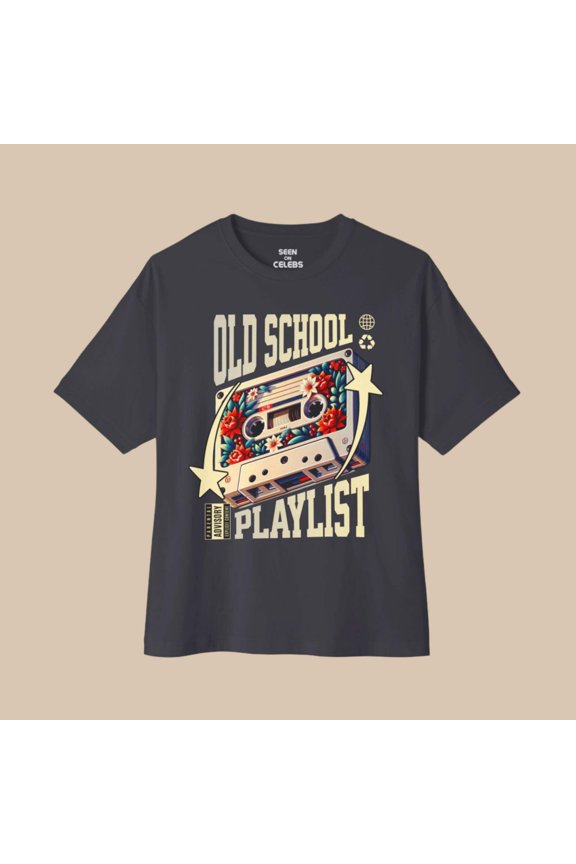 Old School Playlist Cassette Tape Classic Hip Hop T-shirt | Funny Rap Culture Tees | 2 Colors