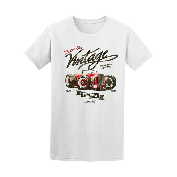 Old School Race Car Poster Men T-Shirt - Image by Shutterstock, Male XX-Large