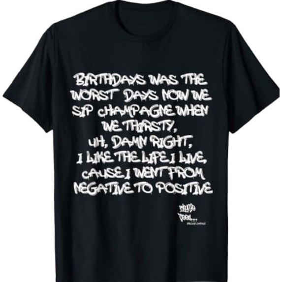 How To Draw Rapperw Old School Rap Hip HOP Merch Juicy Positive Quote 90s T-Shirt - Walmart.com