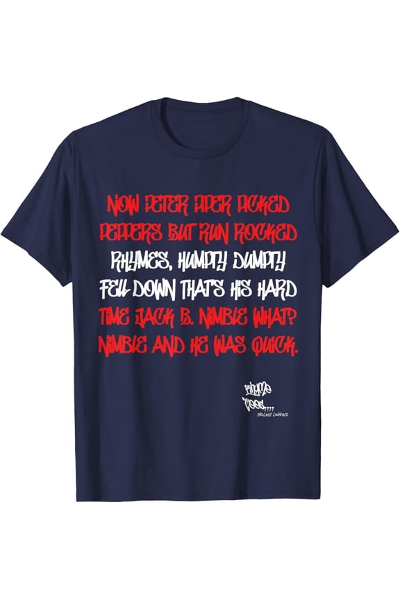 Old School Rap Hip Hop Peter Piper Quote 80'S D M C T-Shirt