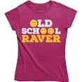 thumbnail image 1 of Old School Raver Funny Clubbing Retro Dance Festival Techno Women T-Shirt, 1 of 4