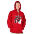 thumbnail image 1 of Old School Retro Video Gamer Nerd Zip Up Hoodie Men's Women's Brisco Brands X, 1 of 6