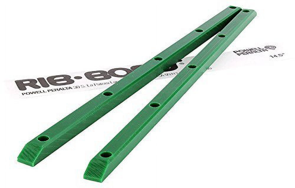 Old School Skateboard Rails 14.5 In Green Rib Bones ReIssue