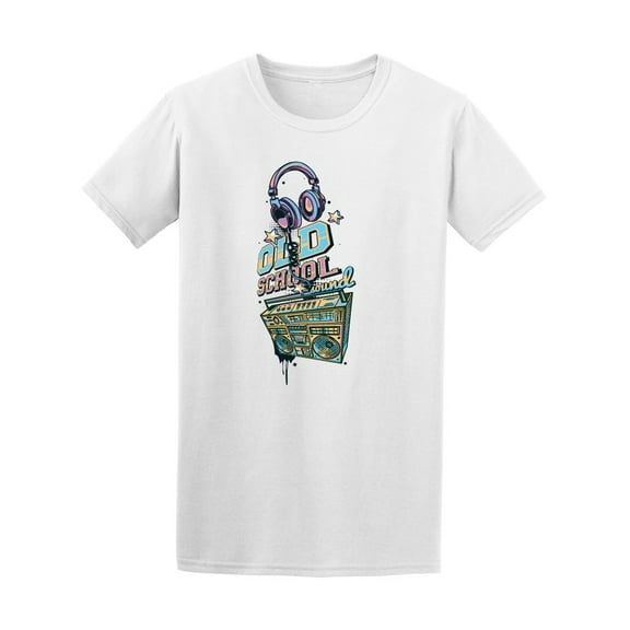 Old School Sound Urban Graffiti Men T-Shirt - Image by Shutterstock, Male x-Large