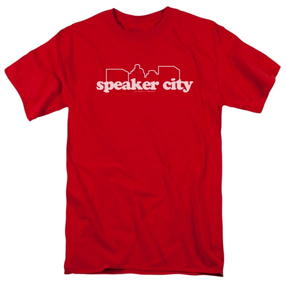 Old School Speaker City Logo Mens Short Sleeve Shirt