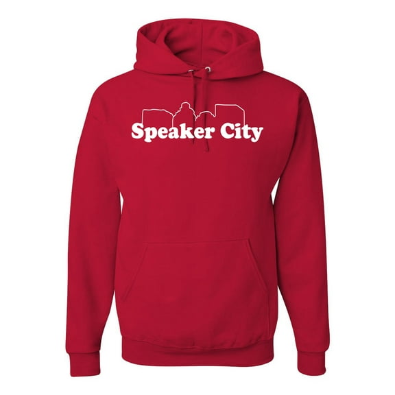 Old School Speaker City Movie Pop Culture Unisex Graphic Hoodie Sweatshirt, Red, Small