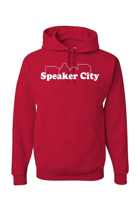 Old School Speaker City Movie Pop Culture Unisex Graphic Hoodie Sweatshirt, Red, Small
